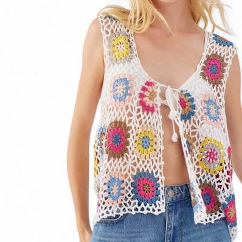 NWT Urban Outfitters Crochet Vest